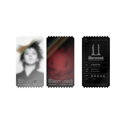 G-DRAGON [ PHOTO TICKET ] Übermensch 2025 WORLD TOUR IN KOREA MD