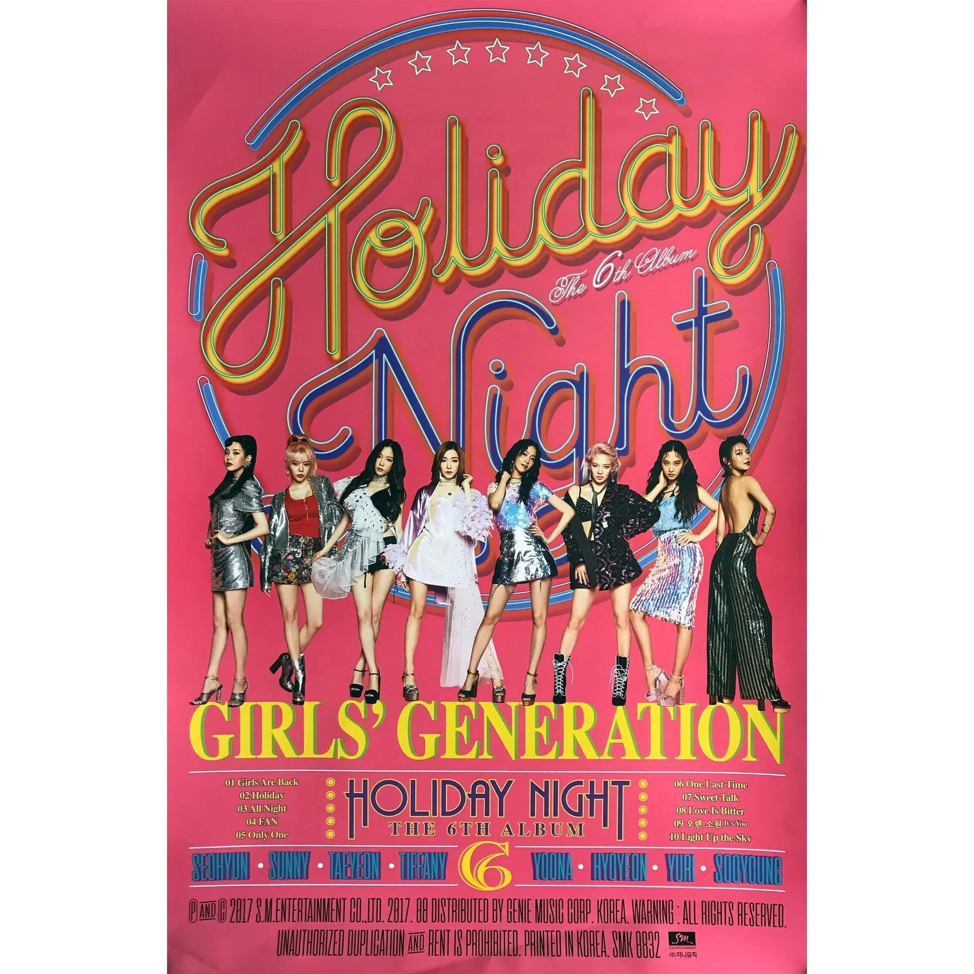 소녀시대 | GIRLS' GENERATION | 9TH ALBUM [ HOLIDAY NIGHT ] | POSTER ONLY