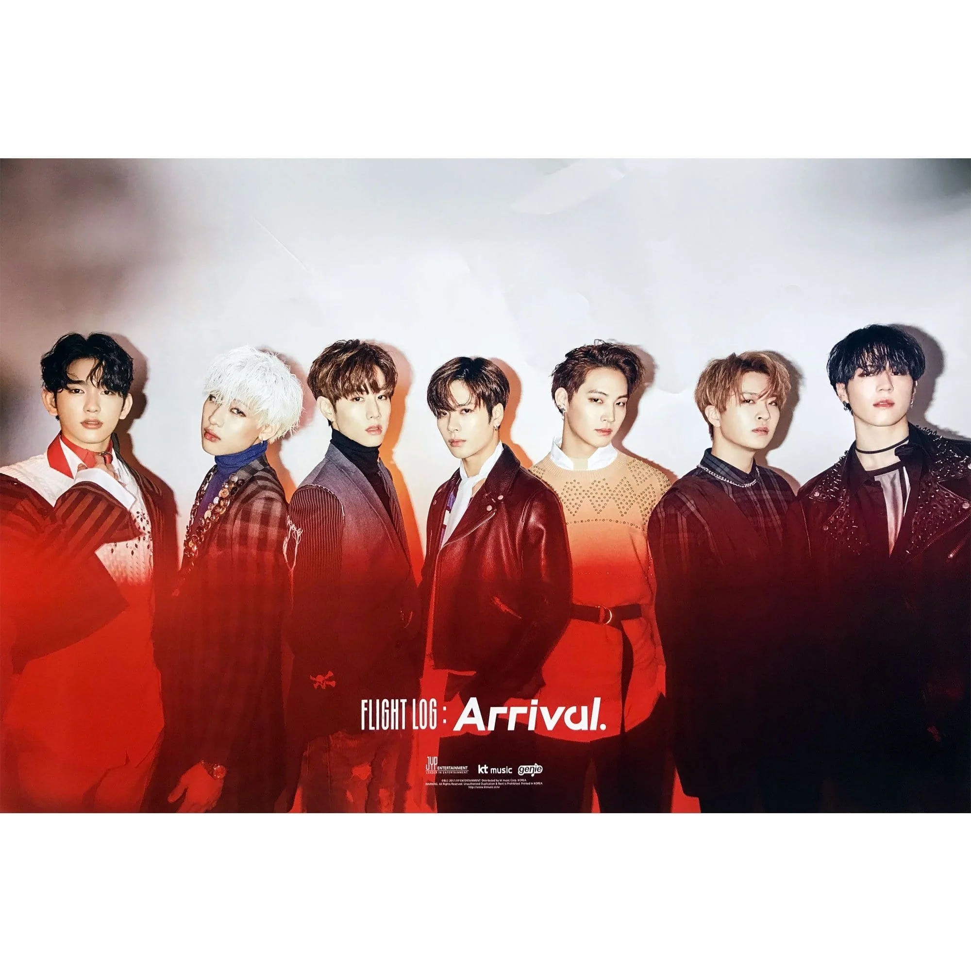 갓세븐 | GOT7 | 6TH MINI ALBUM [ FLIGHT LOG: ARRIVAL ] | POSTER ONLY - Image 2