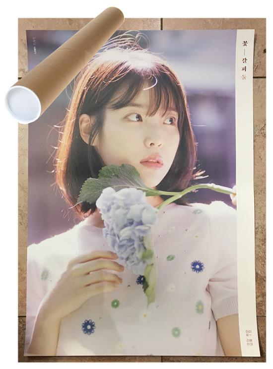 아이유 | IU | 2ND REMAKE ALBUM [ FLOWER MARK 2 ] | (WHITE VER.) POSTER ONLY