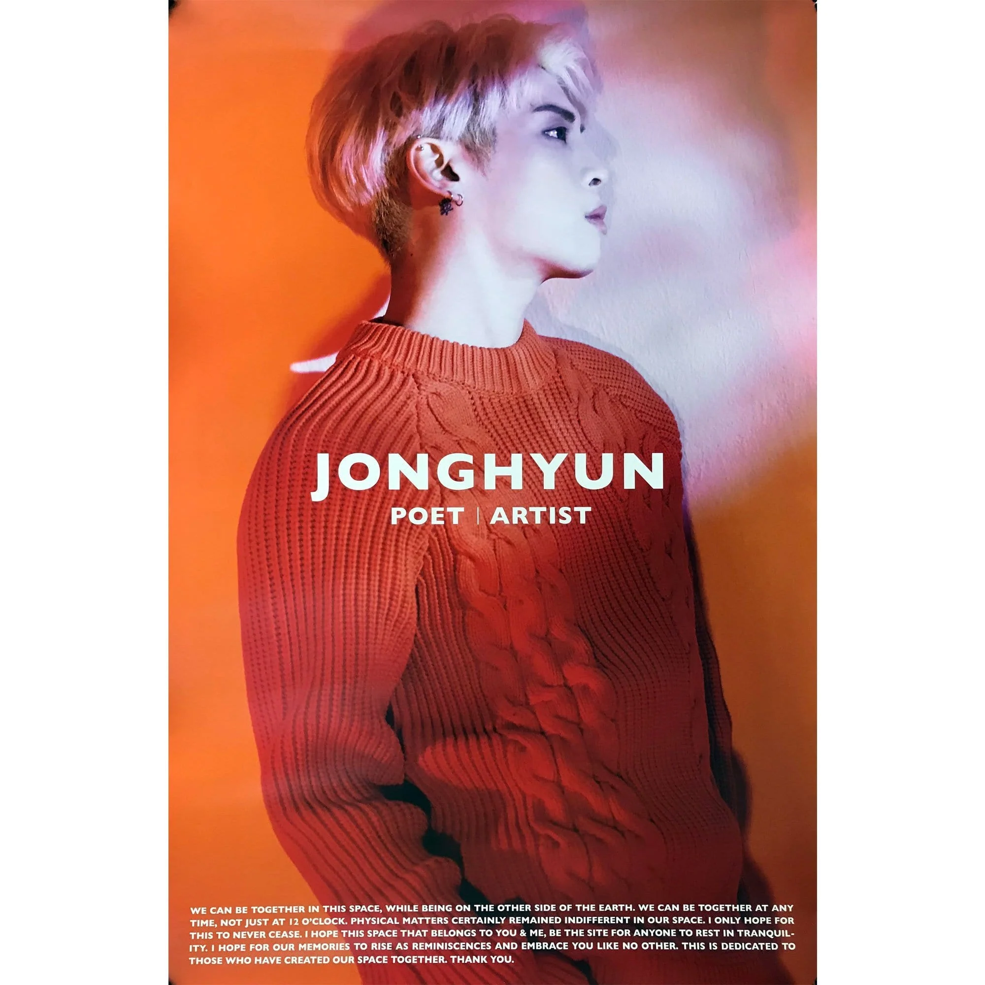 종현 | JONGHYUN | 2ND ALBUM [ POET | ARTIST ] | POSTER ONLY