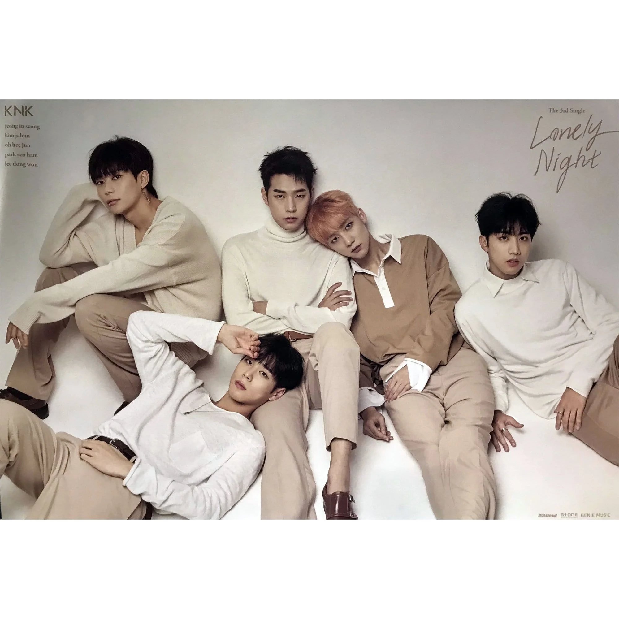 크나큰 | KNK | 3RD SINGLE ALBUM [ LONELY NIGHT ] | POSTER ONLY