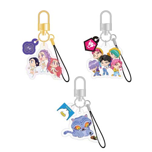KPOP DEMON HUNTERS [ OFFICIAL LIGHT STICK KEYRING CHARM ]