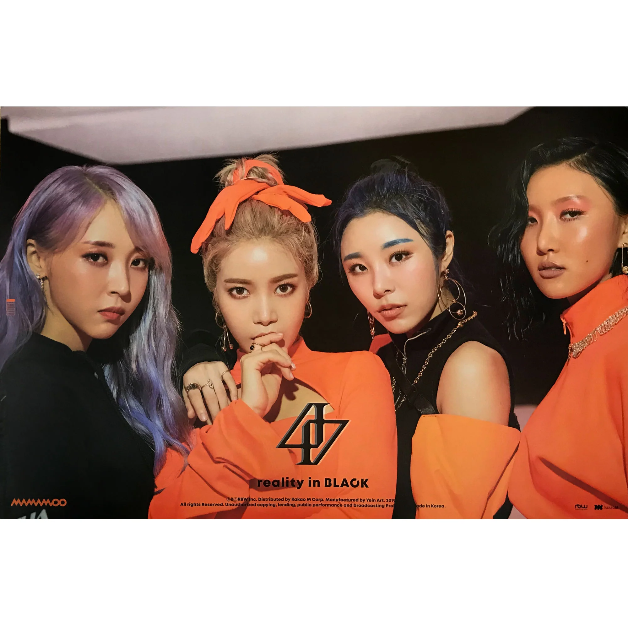 마마무 | MAMAMOO | 2ND ALBUM [ REALITY IN BLACK ] | (A VER.) POSTER ONLY