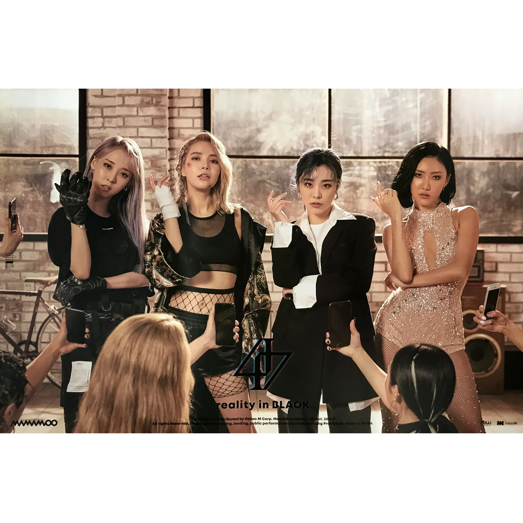 마마무 | MAMAMOO | 2ND ALBUM [ REALITY IN BLACK ] | (C VER.) POSTER ONLY