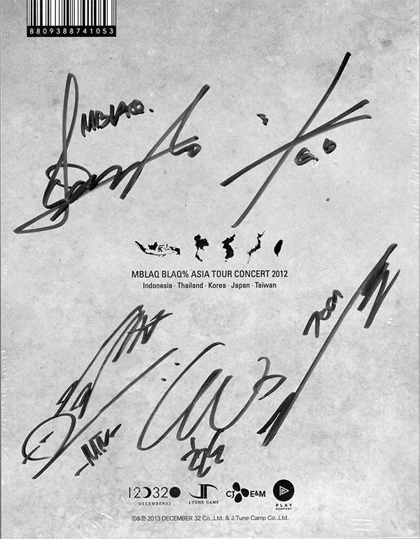 엠블랙 | MBLAQ 2012 ASIA TOUR [ BLAQ% ] DVD AUTOGRAPHED - Image 2