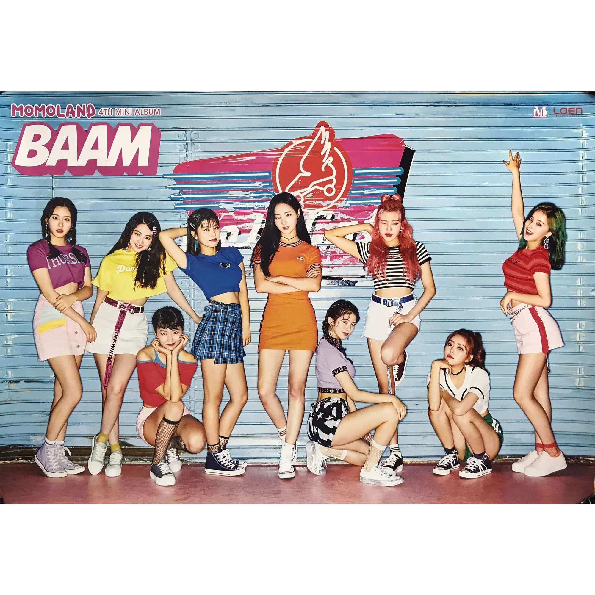 모모랜드 | MOMOLAND | 4TH MINI ALBUM [ FUN TO THE WORLD ] | (HORIZONTAL VER.) POSTER ONLY