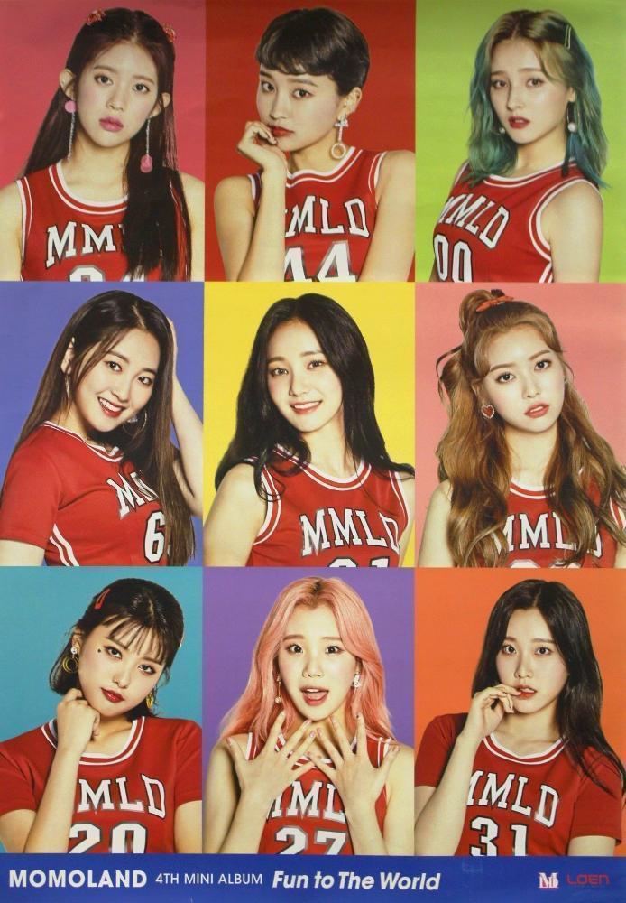 모모랜드 | MOMOLAND | 4TH MINI ALBUM [ FUN TO THE WORLD ] | (VERTICAL VER.) POSTER ONLY