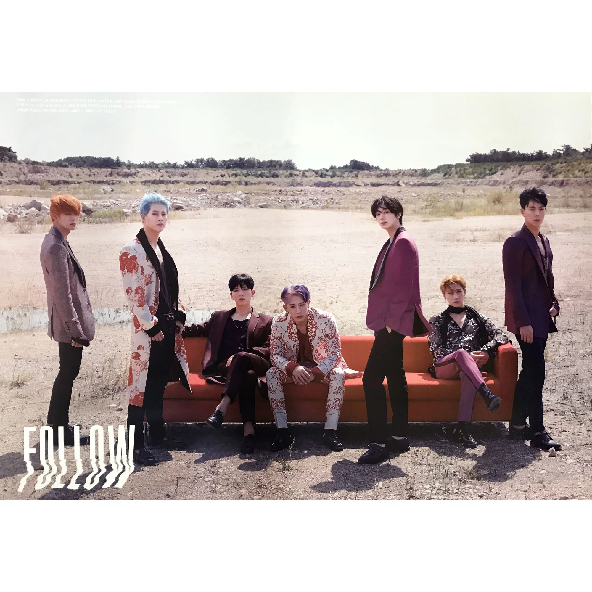 몬스타엑스 | MONSTA X | 7TH MINI ALBUM [ FOLLOW: FIND YOU ] | (B VER.) POSTER ONLY