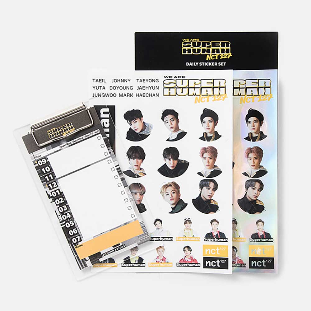엔시티127 | NCT 127 [ WE ARE SUPERHUMAN ] DAILY STICKER SET
