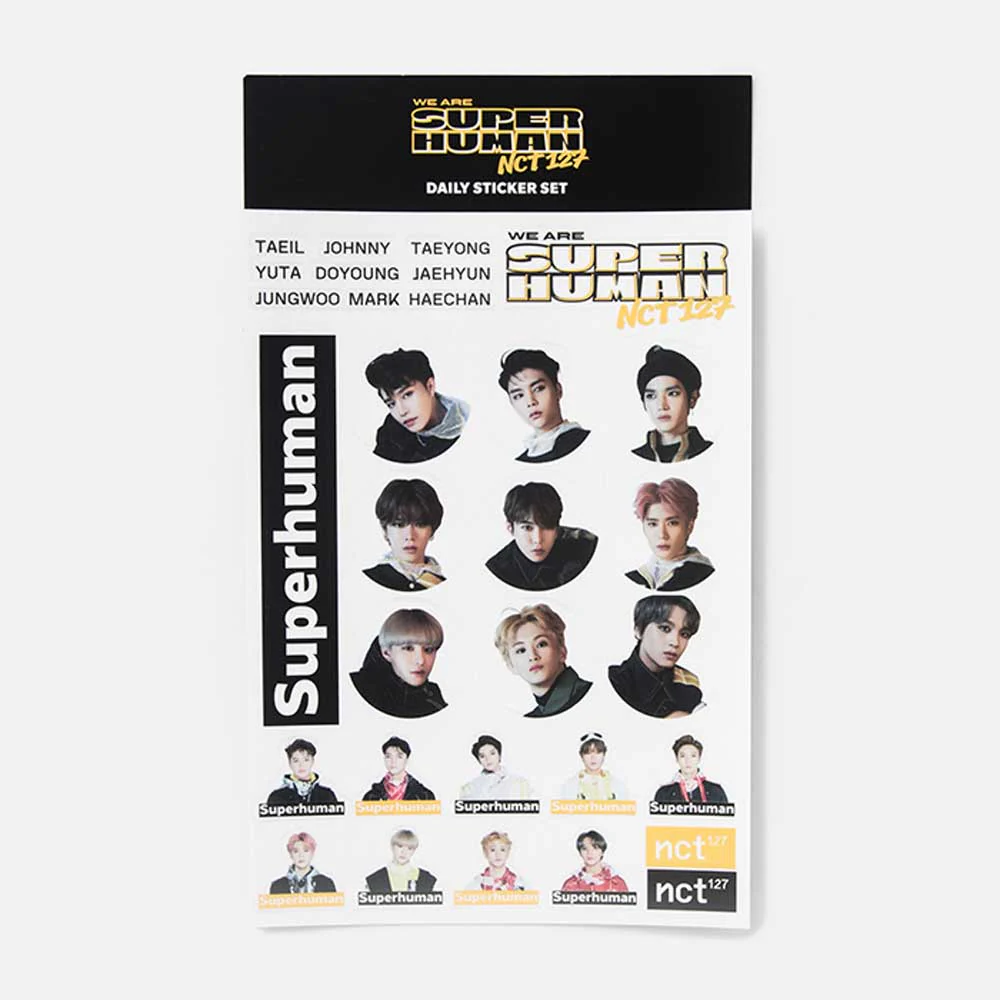 엔시티127 | NCT 127 [ WE ARE SUPERHUMAN ] DAILY STICKER SET - Image 3