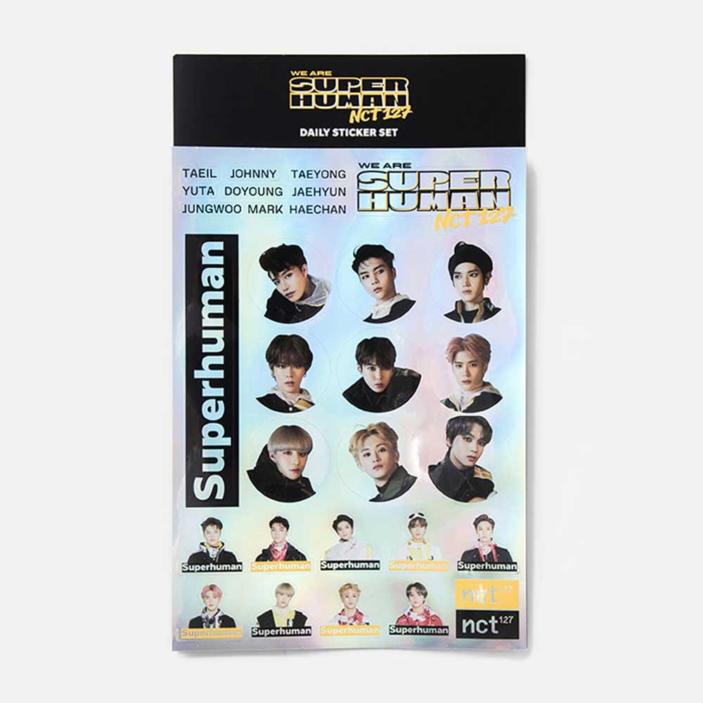 엔시티127 | NCT 127 [ WE ARE SUPERHUMAN ] DAILY STICKER SET - Image 4