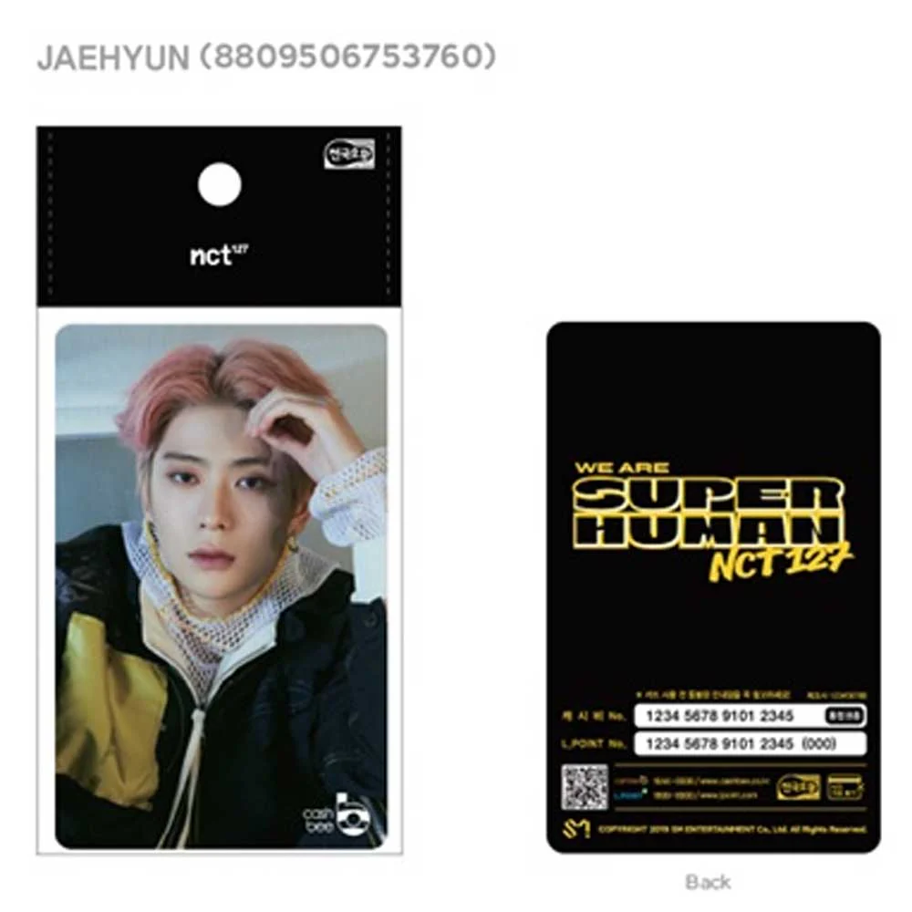엔시티127 | NCT 127 [ WE ARE SUPERHUMAN ] CASHBEE TRANSPORTATION CARD JAEHYUN VERSION