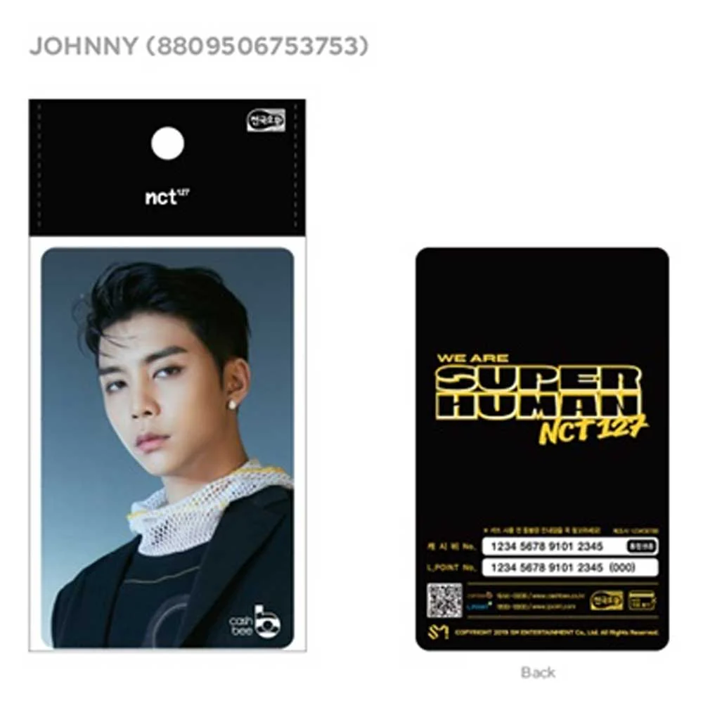 엔시티127 | NCT 127 [ WE ARE SUPERHUMAN ] CASHBEE TRANSPORTATION CARD JOHNNY VERSION