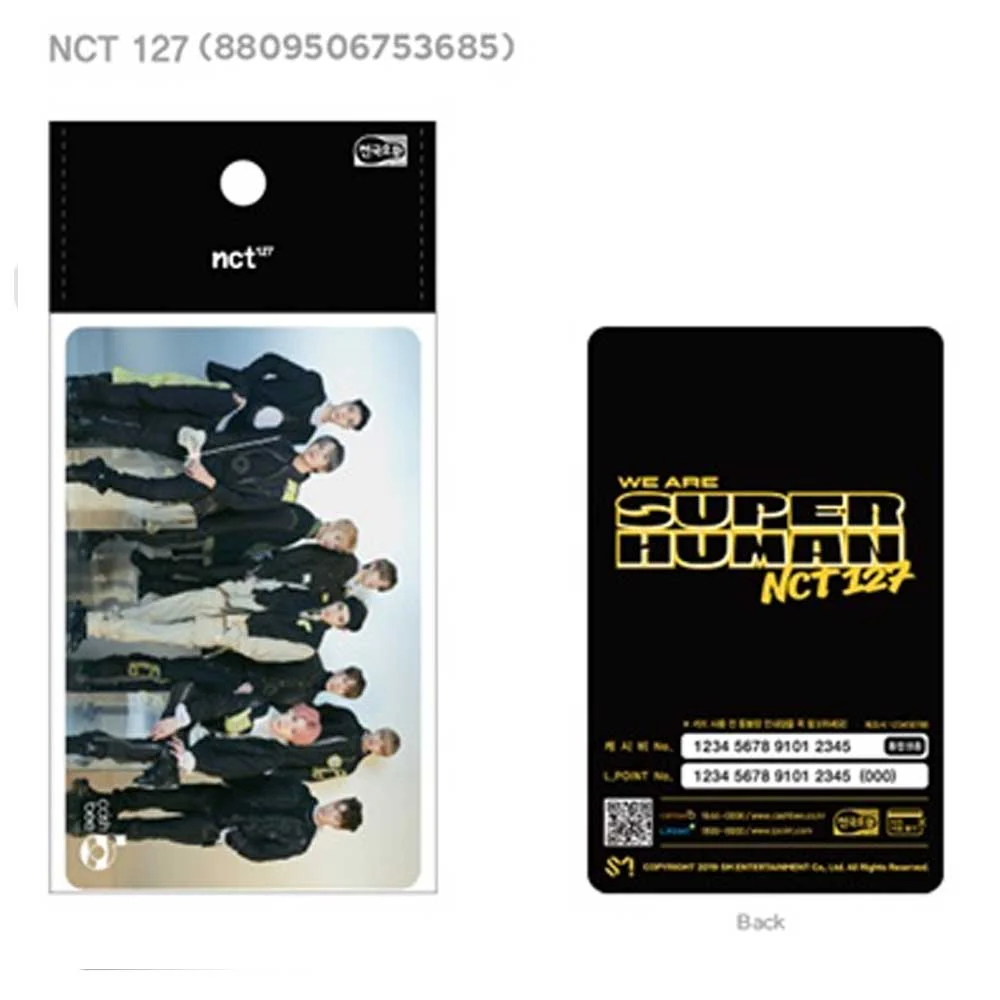 엔시티127 | NCT 127 [ WE ARE SUPERHUMAN ] CASHBEE TRANSPORTATION CARD GROUP