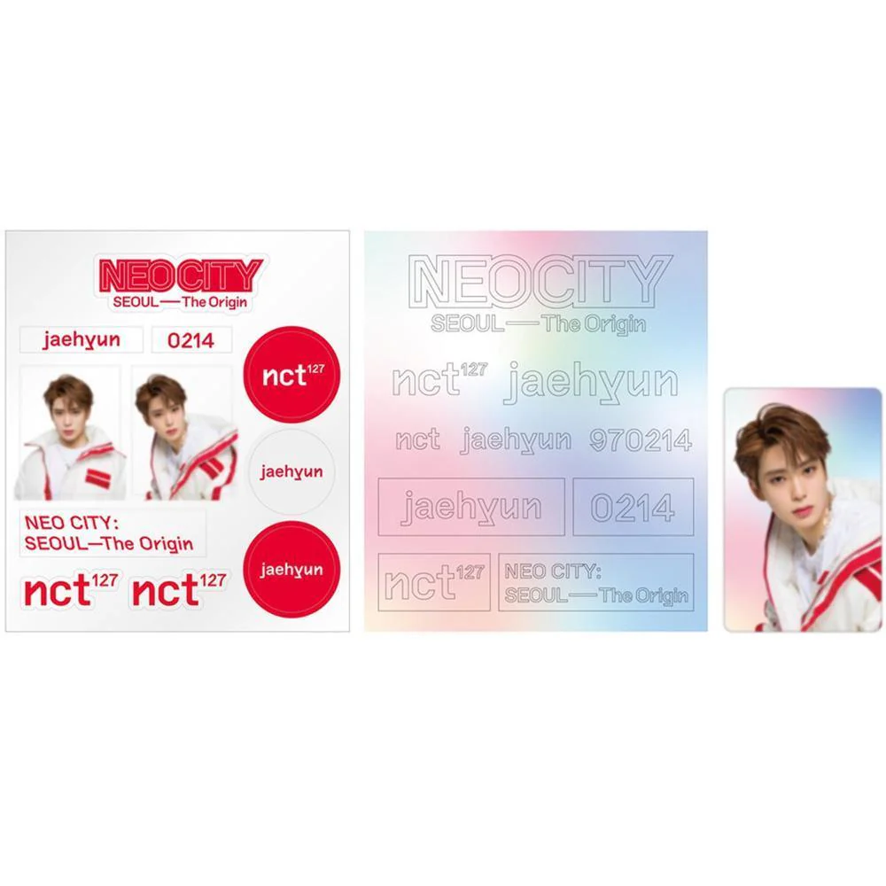 엔시티127 | NCT 127 [ NEO CITY : SEOUL - THE ORIGIN ] LIGHT STICK DECO STICKER + PHOTO CARD