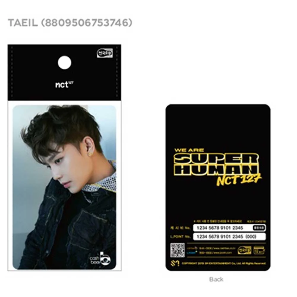 엔시티127 | NCT 127 [ WE ARE SUPERHUMAN ] CASHBEE TRANSPORTATION CARD TAEIL VERSION