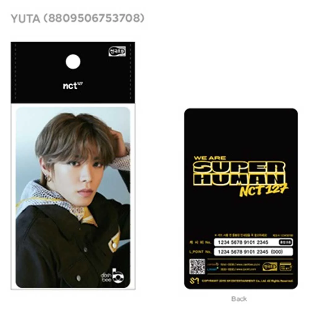 엔시티127 | NCT 127 [ WE ARE SUPERHUMAN ] CASHBEE TRANSPORTATION CARD YUTA VERSION