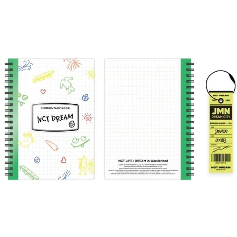 엔시티 드림 | NCT DREAM [ NCT LIFE : DREAM IN WONDERLAND ] COMMENTARY BOOK + LUGGAGE TAG SET