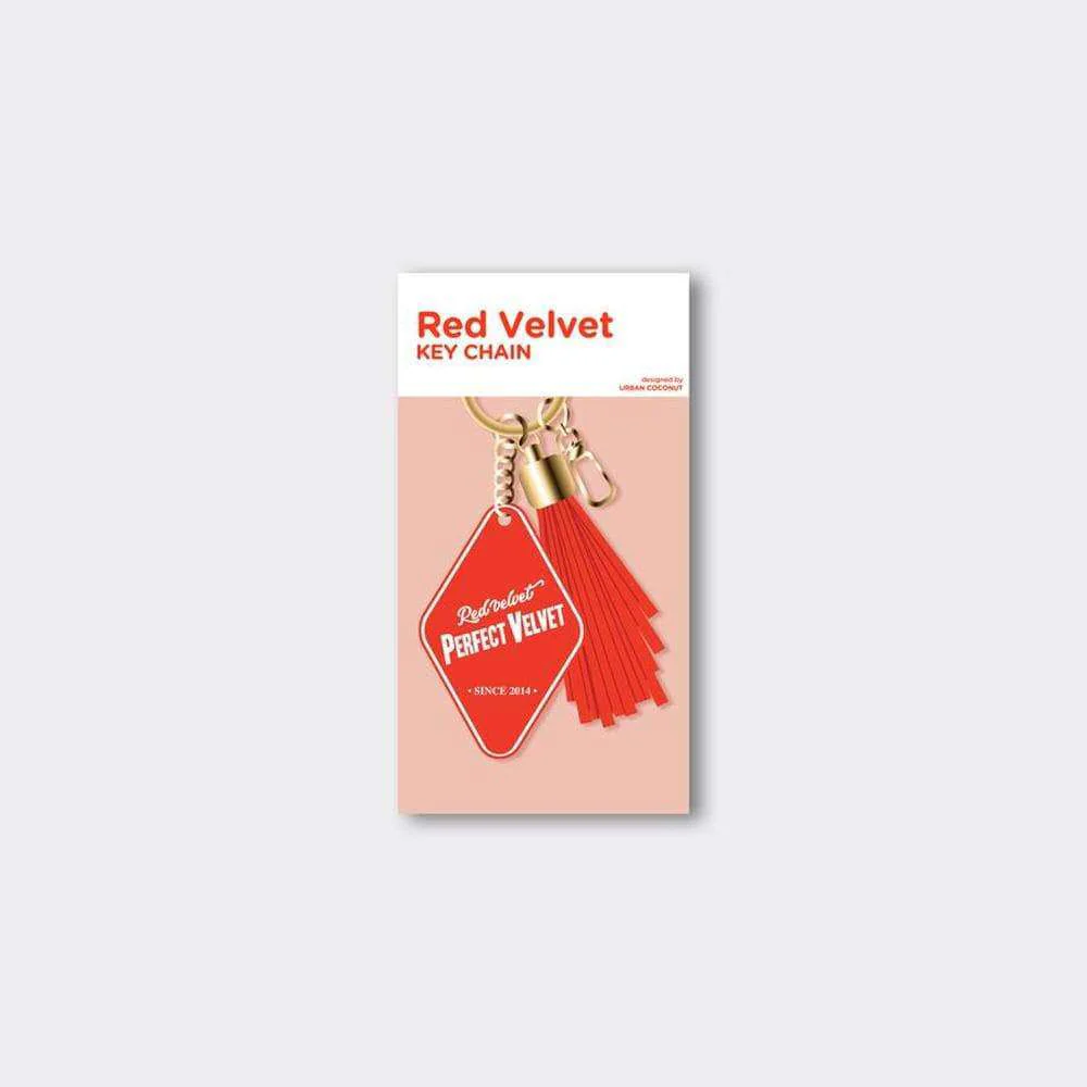 레드벨벳 | RED VELVET LEATHER TASSEL KEYCHAIN