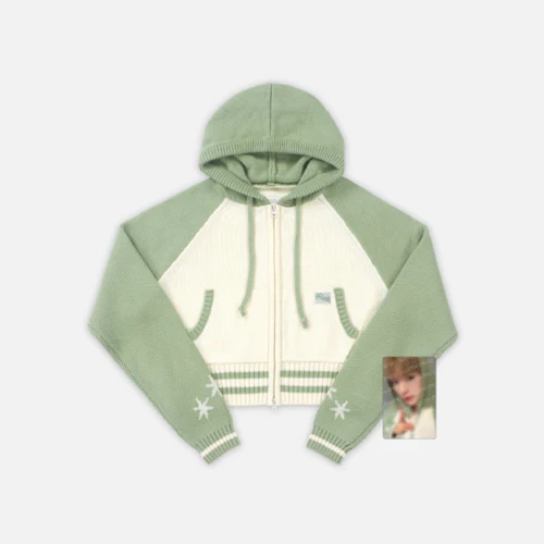 NCT WISH [ KNIT ZIP-UP HOODIE SET (CROP ver.) ] 1ST CONCERT TOUR INTO THE WISH: Our WISH OFFICIAL MD