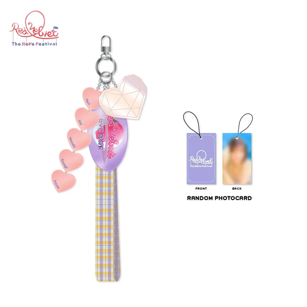 레드벨벳 | RED VELVET [ THE REVE FESTIVAL: DAY 2 ] HEART CHARM KEYCHAIN + PHOTO TAG - Image 3