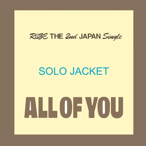 RIIZE JAPAN SINGLE [ ALL OF YOU ] MEMBER SOLO JACKET VER.