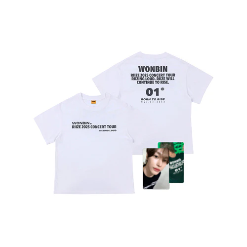 RIIZE [T-SHIRT SET (WHITE)  ] 2025 CONCERT TOUR RIIZING LOUD MD