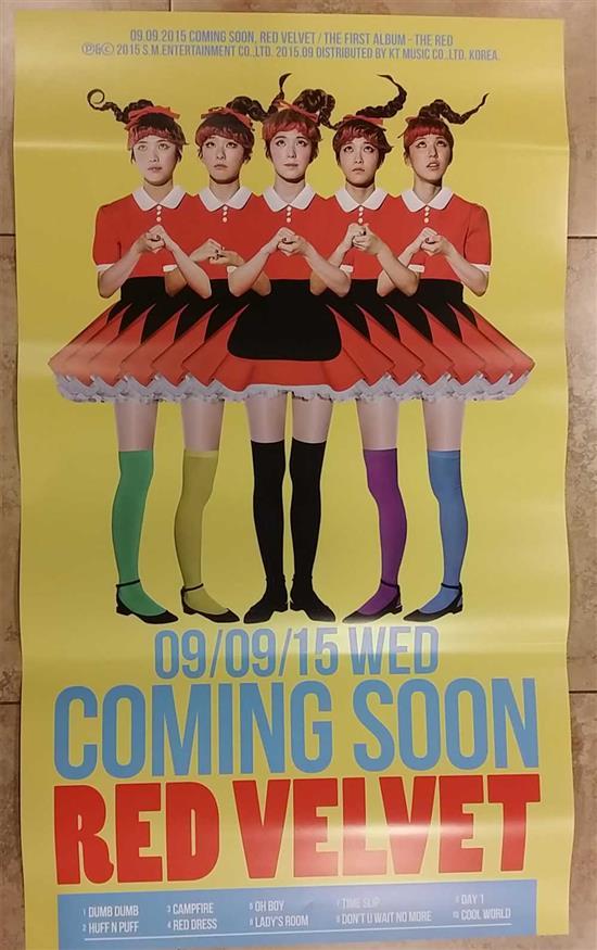 레드벨벳 | RED VELVET | 1ST ALBUM [ THE RED ] | (C VER.) POSTER ONLY