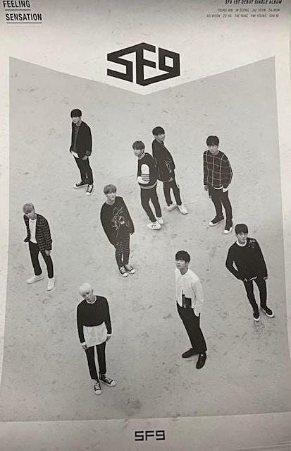 에스에프나인 | SF9 | 1ST MINI ALBUM [ FEELING SENSATION ] | POSTER ONLY