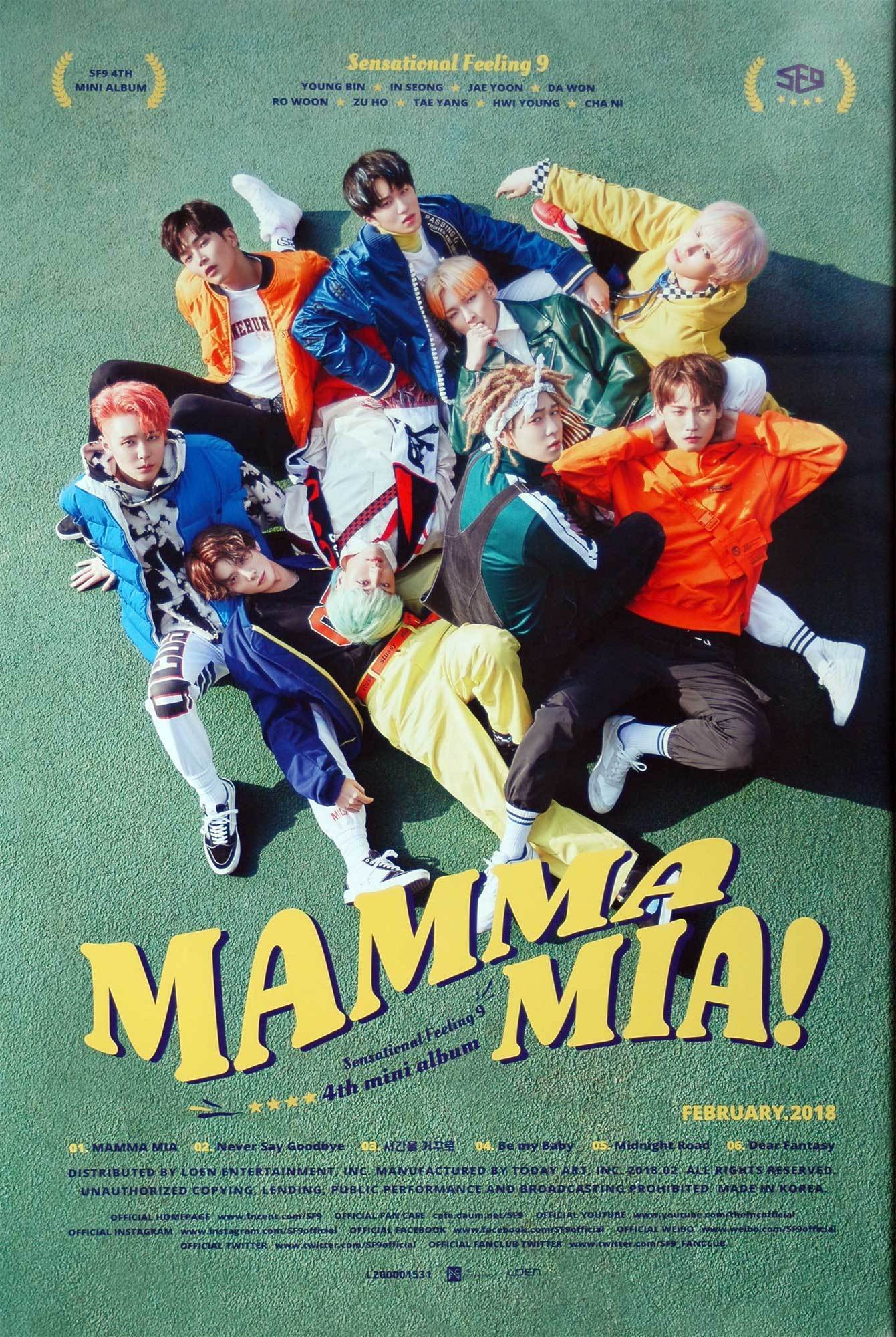 에스에프나인 | SF9 | 4TH MINI ALBUM [ MAMMA MIA! ] | POSTER ONLY