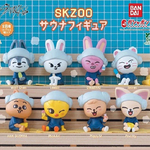 SKZOO X BANDAI GASHAPON CAPSULE FIGURES [ SAUNA ]