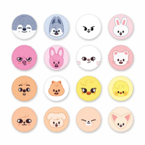 STRAY KIDS 5TH FANMEETING SKZ 5'CLOCK MD [ SKZOO SECRET BOUCLE CAN BADGE ]