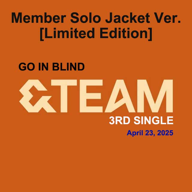 &TEAM 3rd Single [Go In Blind] [Member Solo Jacket Ver. / Limited Edition] TOWER RECORDS - Image 2