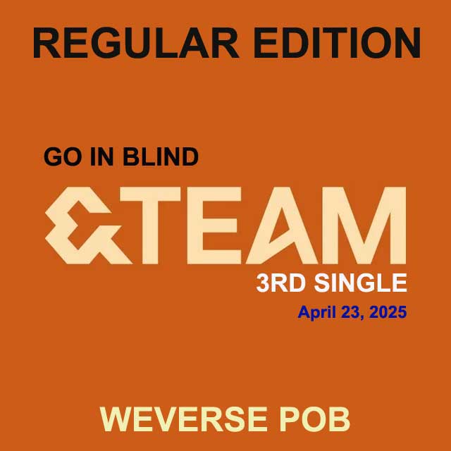 &TEAM 3rd single [Go In Blind] [Regular Edition] WEVERSE