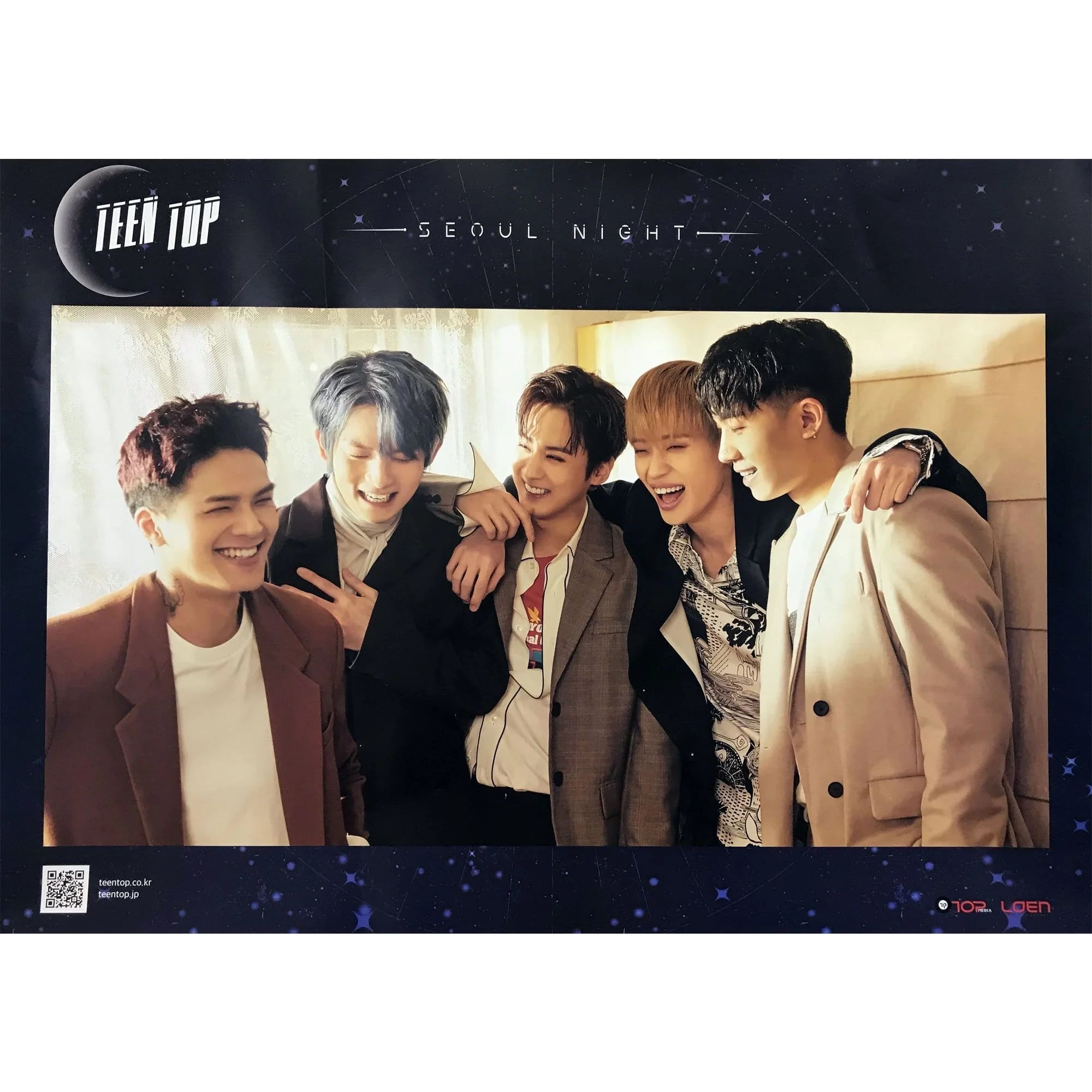 틴탑 | TEEN TOP | 8TH MINI ALBUM [ SEOUL NIGHT ] | (B VER.) POSTER ONLY