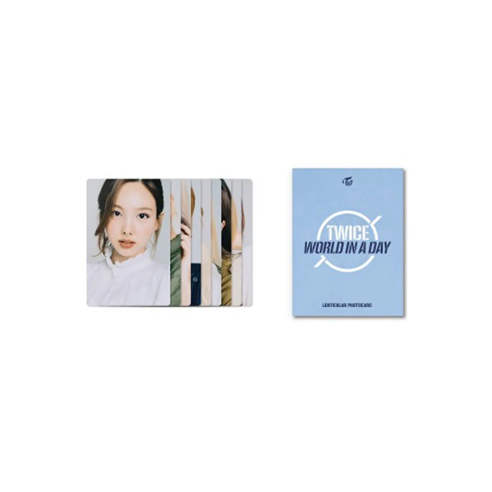 트와이스 | TWICE [ 2020 WORLD IN A DAY ] LENTICULAR PHOTOCARD SET