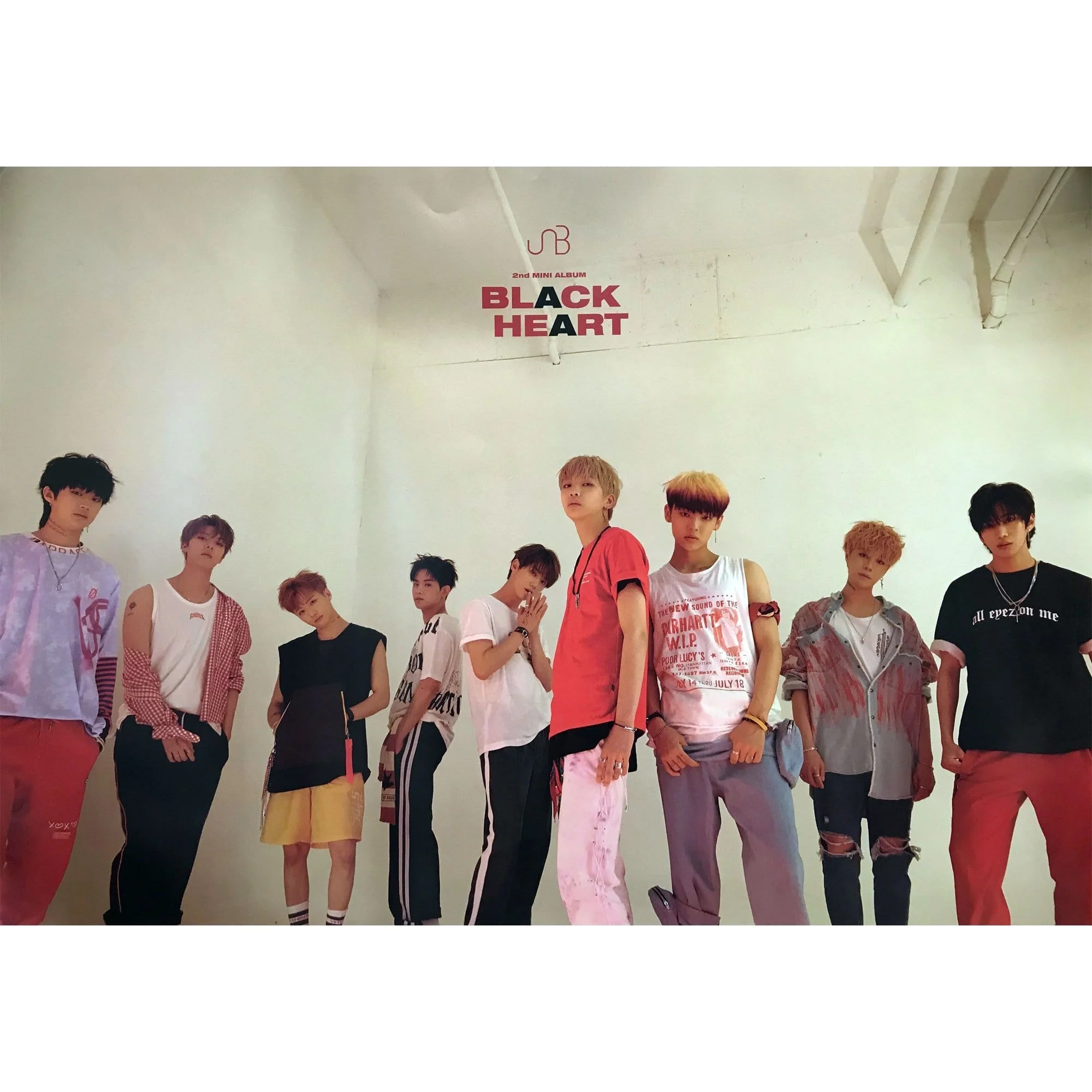 유앤비 | UNB | 2ND MINI ALBUM [ BLACK HEART ] | POSTER ONLY