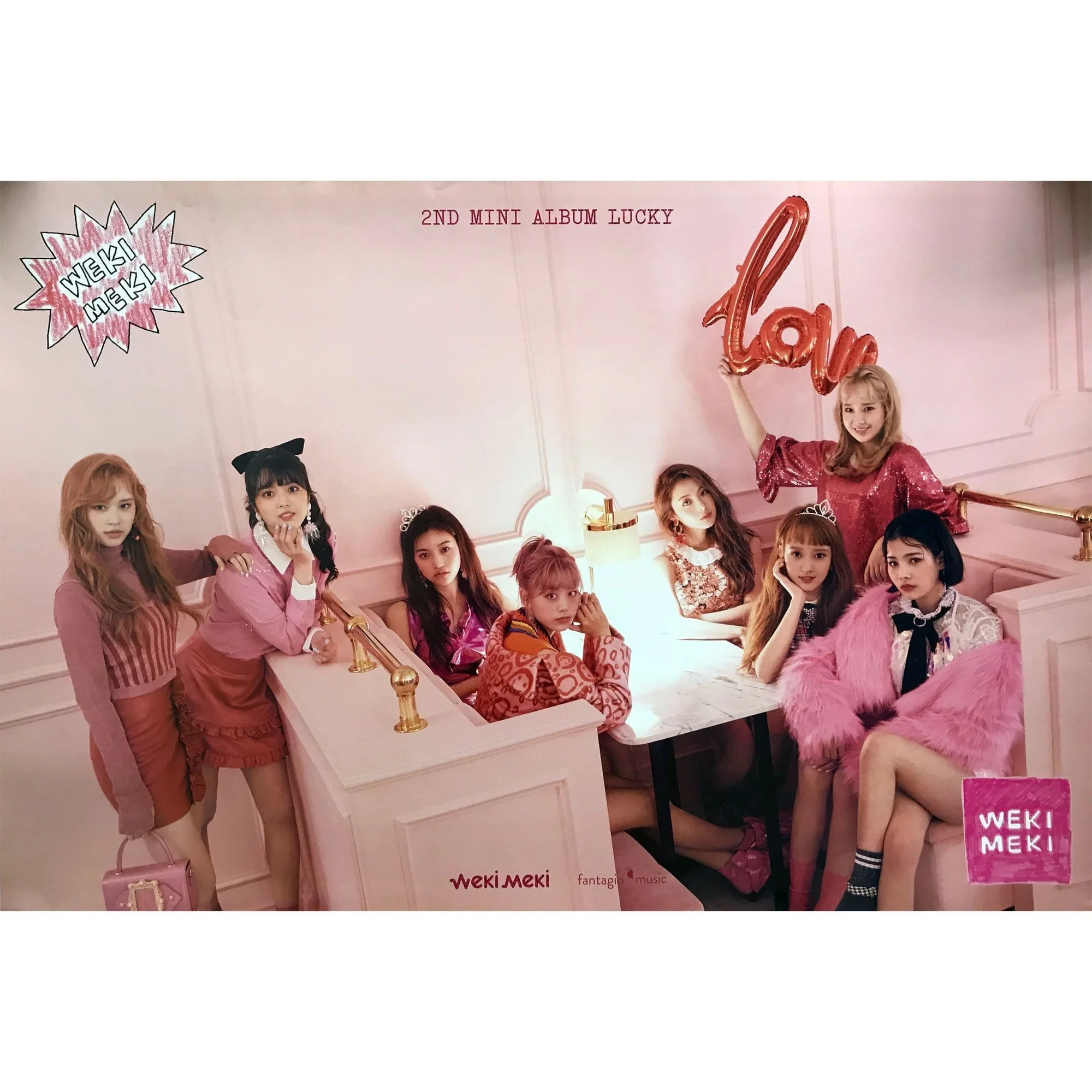 위키미키 | WEKI MEKI | 2ND MINI ALBUM [ LUCKY ] | (MEKI VER.) POSTER ONLY - Image 2