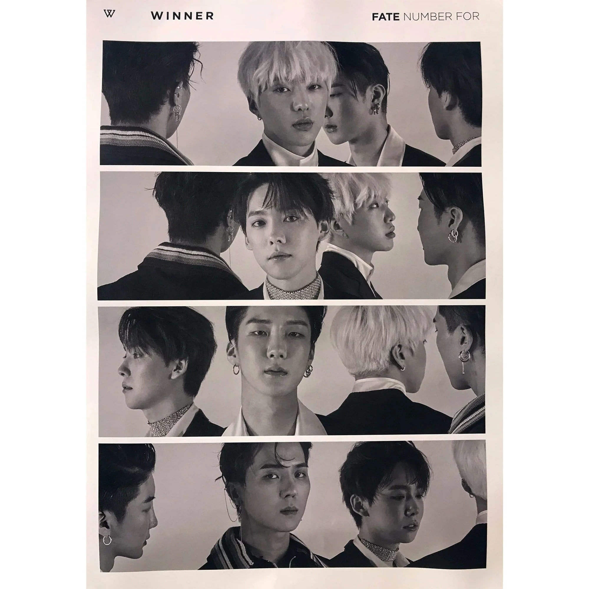 위너 | WINNER | 1ST SINGLE ALBUM [ FATE NUMBER FOR ] | (DOUBLE-SIDED) POSTER ONLY